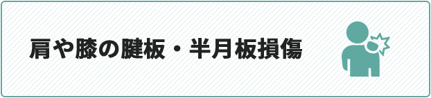 肩や膝の腱板・半月板損傷